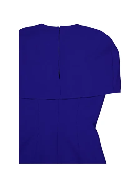 Μίντι φόρεμα Roland Mouret από κρεπ μπλε