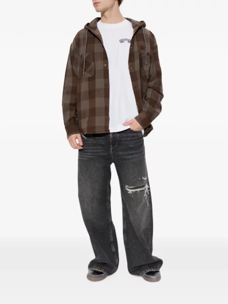 Tricou Diesel cu imagine alb