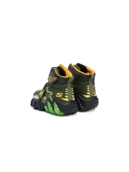 Snehule Skechers Skech-O-Saurus Lights OLV Kaki