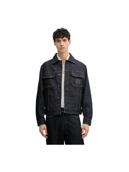 Armani Exchange kurtka jeansowa niebieska