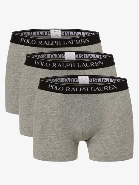 Polo Ralph Lauren Obcisłe bokserki pakowane po 3 szt. Mężczyźni marmurkowy XL szary