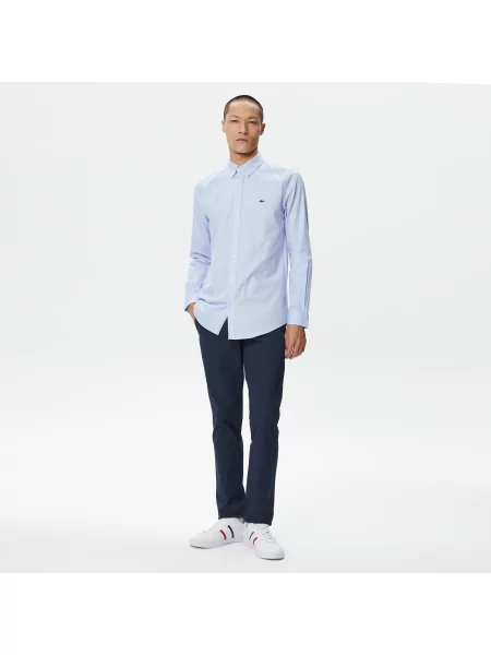 Lacoste Spodnie Slim Fit granatowe