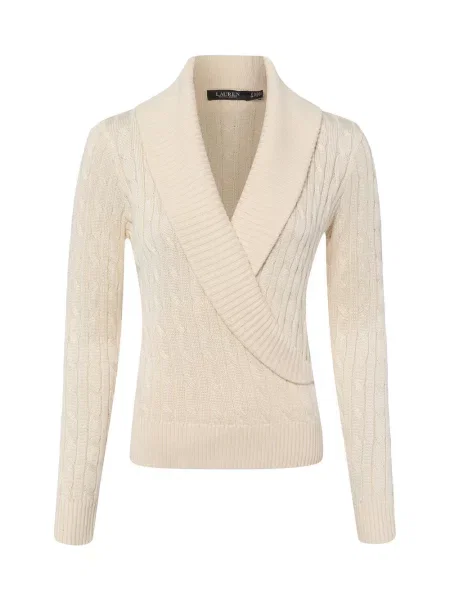 Lauren Ralph Lauren sweter z bawełną beżowy