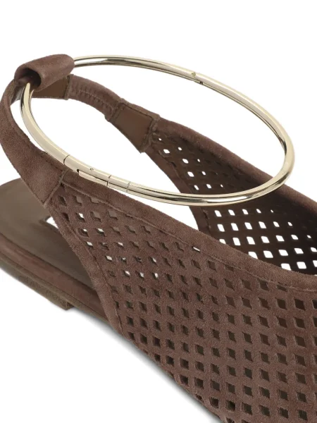 Pantofi cu toc Jil Sander fără toc maro