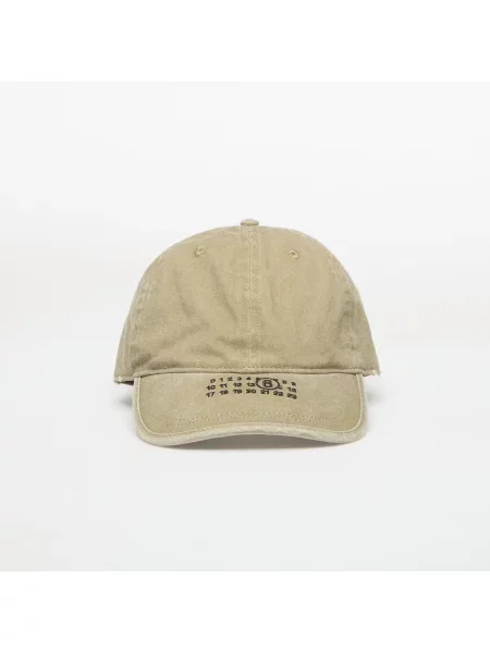 Czapka Mm6 Maison Margiela z logo beżowa