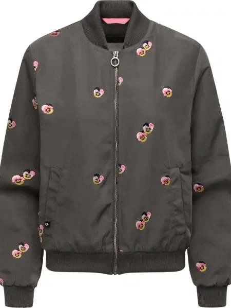 Ragwear Geacă de primăvară-toamnă Lunara muștar / verde închis / roz galben