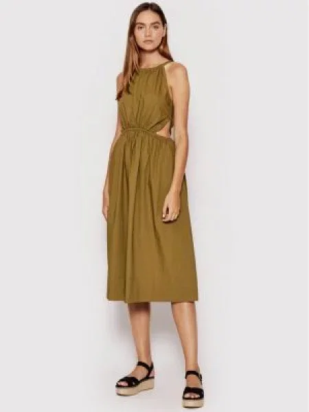 Poletna obleka Sisley rjava