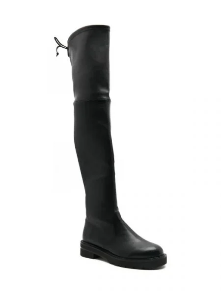 Stuart Weitzman De piele cizme lungi LOWLAND negru