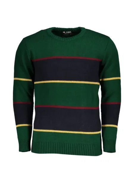 Pulover U.s. Grand cu decolteu rotund verde