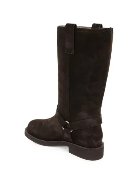 Botine Brunello Cucinelli din piele de căprioară maro