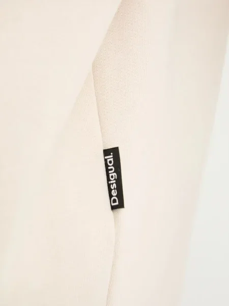 Hanorac crewneck Desigual cu broderie