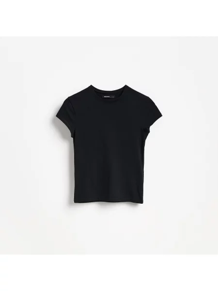 Reserved Tričko slim fit černý