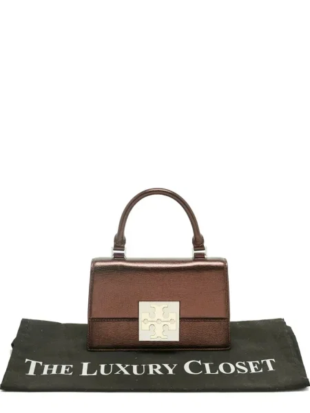 Geanta de piele Tory Burch din piele roșu