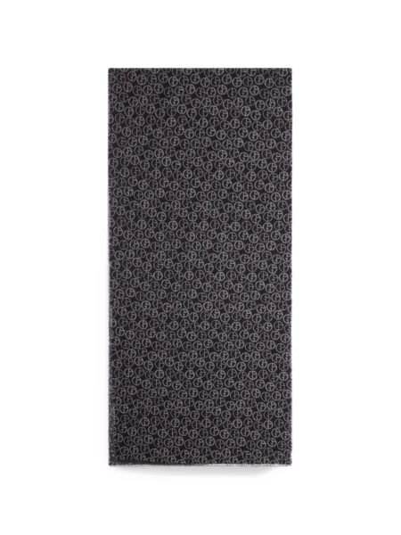 Fular Giorgio Armani cu autograf negru