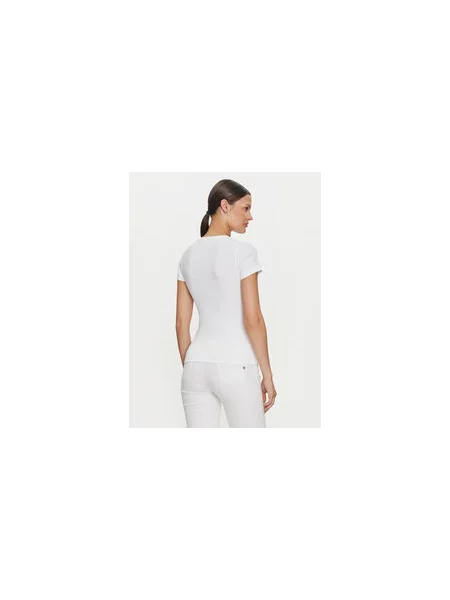 Guess Jeans Marškinėliai Slim Fit balta