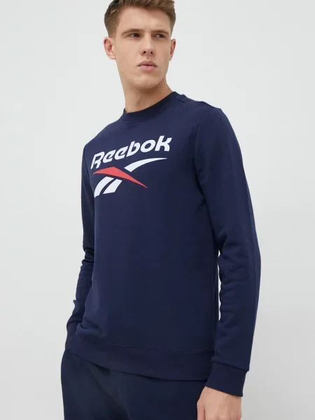 Суитчър Reebok с принт тъмносиньо