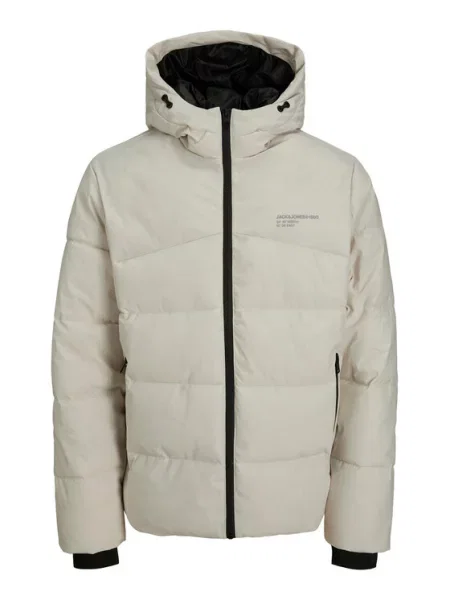 Jack&Jones Vatovaná bunda Écru Regular Fit béžová