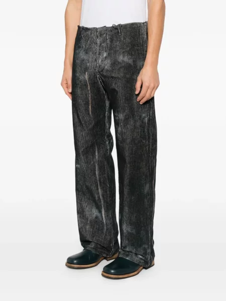 Pantaloni K'ang de catifea cord negru