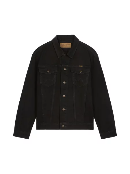 WRANGLER Geacă de primăvară-toamnă denim negru