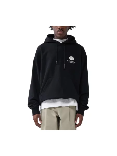 Bluza z kapturem New Amsterdam Surf Association z logo czarna