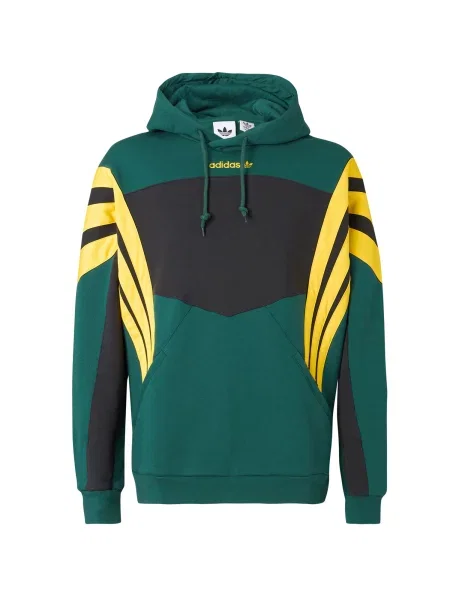 ADIDAS ORIGINALS Μπλούζα φούτερ SANTIAGO κίτρινο / σμαραγδί μαύρο