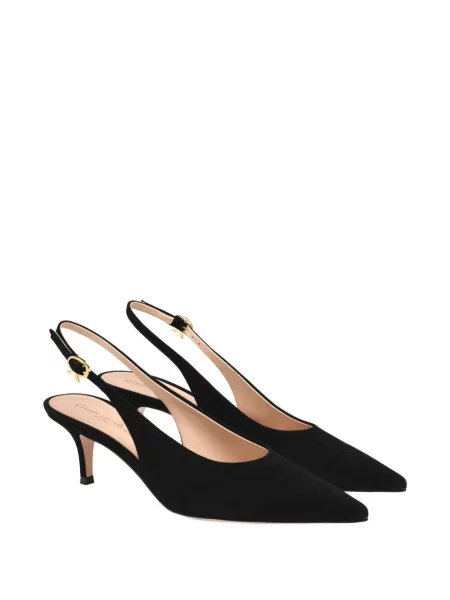 Pantofi cu toc Gianvito Rossi slingback negru