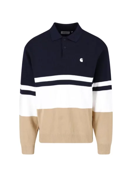 Tricou polo Carhartt Wip albastru
