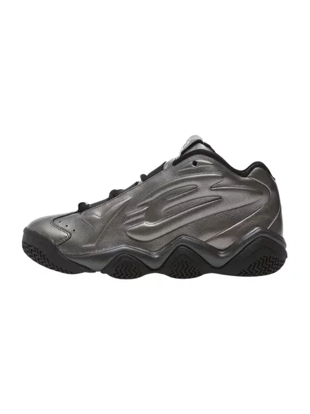 MEGABALL sneakersy skórzane szare