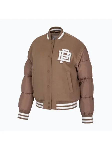 Pitbull Buena Quilted Varsity дамско яке кафяво