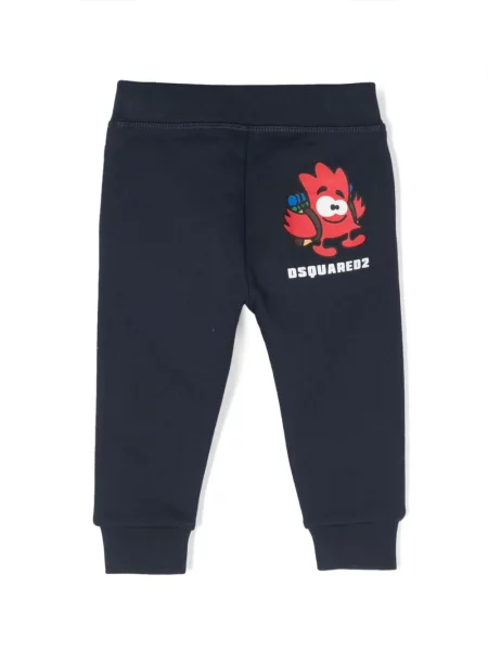 Spodnie dziecięce Dsquared2 niebieskie