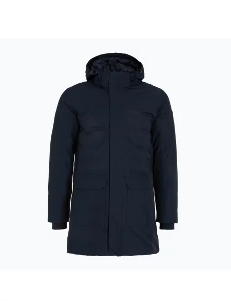 Nepromokavá bunda CMP Parka Hood black/blue/winter sun černá