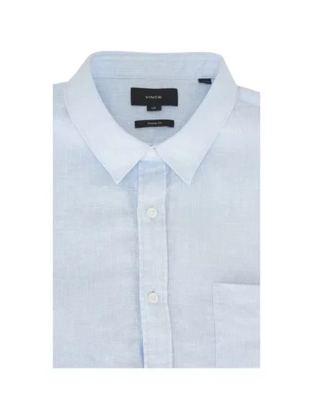 Cămașă Vince de in albastru