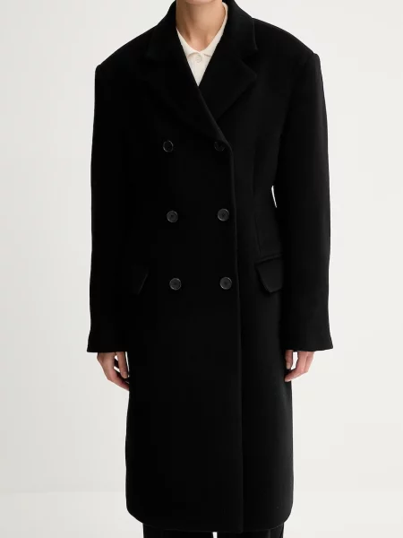 Шерстяное пальто Filippa K черное
