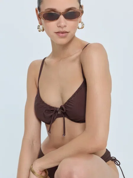LSCN by LASCANA Bikinový top čokoládová