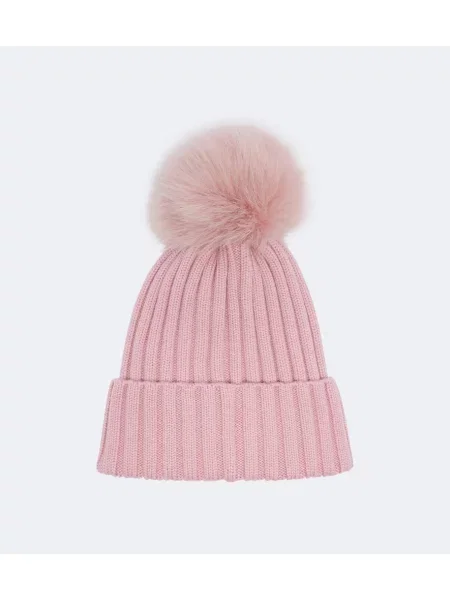Căciulă Moncler de lână roz