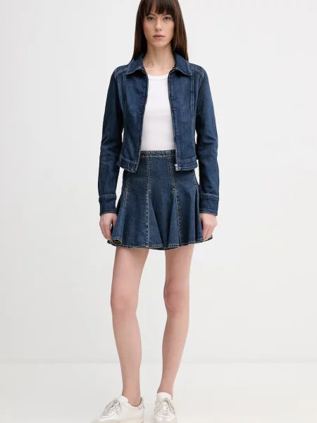 Levi's spódnica jeansowa GODET MINI granatowa