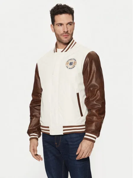 Бомбер Guess белый