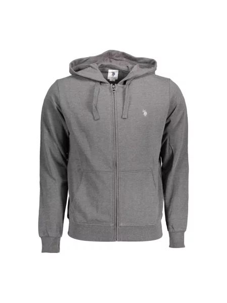 Koszulka polo U.s Polo Assn. z kapturem szara