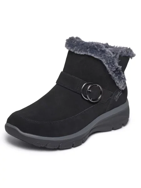 SKECHERS Členkové čižmy sivá čierna