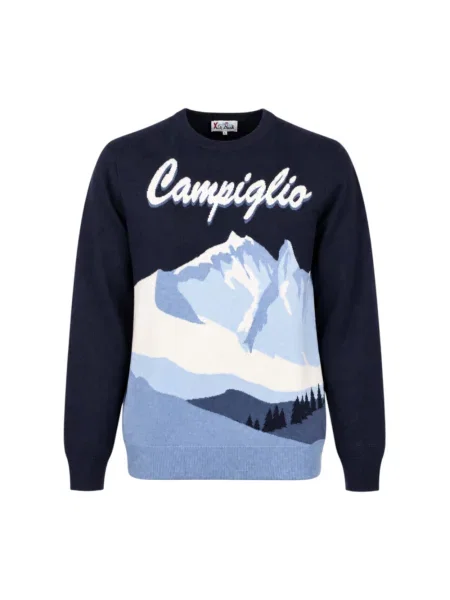 Sweter Mc2 Saint Barth wełniany niebieski