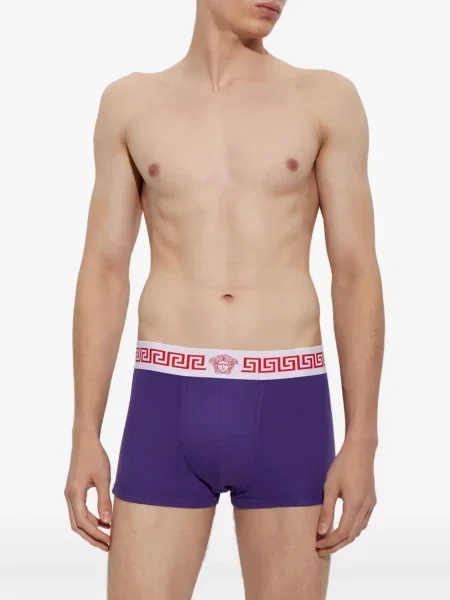 Șosete Versace din jerseu violet