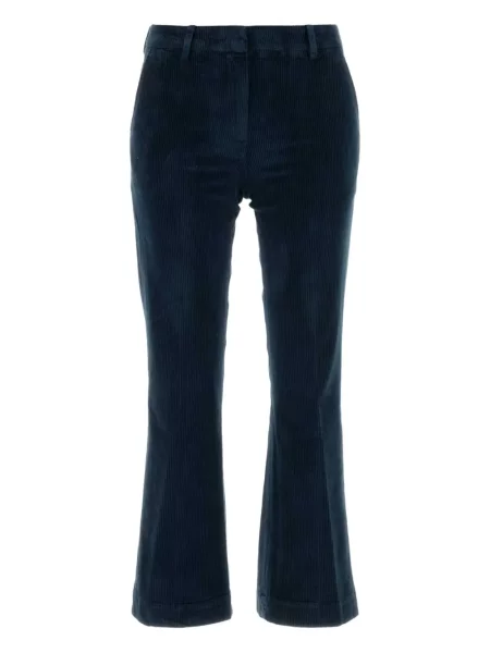 Pantaloni Pt Torino de catifea cord albastru