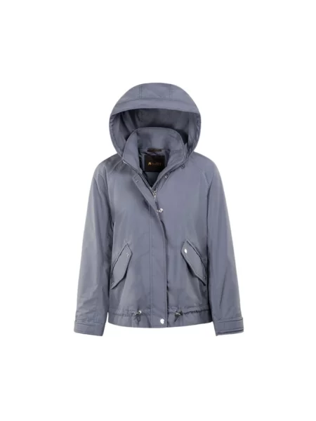 Kurtka z kapturem Moorer z kapturem niebieska