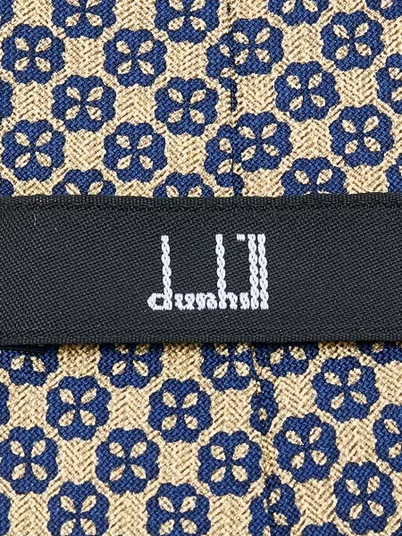 Cravată Dunhill de mătase cu model floral cu imagine