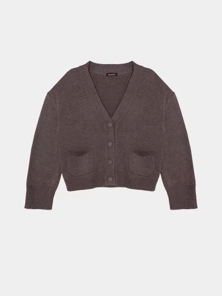 Кардиган Braska мокко бавовна/акрил