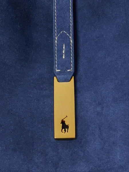 Chiloți Polo Ralph Lauren din țesătură twill cu autograf cu glugă albastru