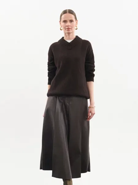 Вовняний Джемпер TrikoBakh темно-коричневий коричневий