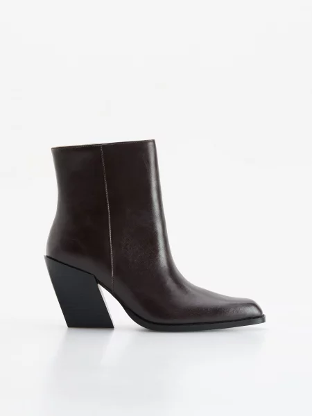 Кожаные ботинки Reserved коричневые