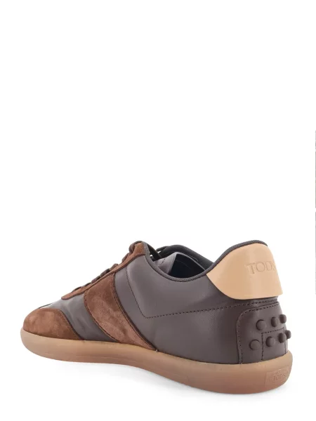 Sneakerși Tod's din piele de căprioară maro