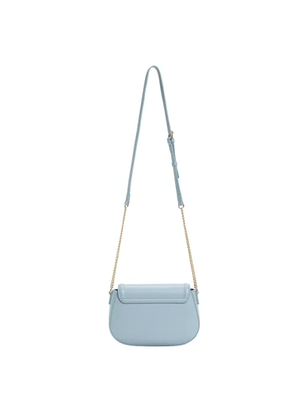 Torebka crossbody Twinset skórzana niebieska